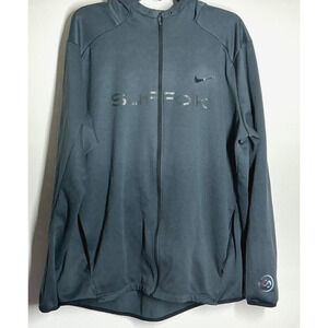 Men’s Nike Dri Fit Epic Knit Training Full Zip Jacket Gray XL